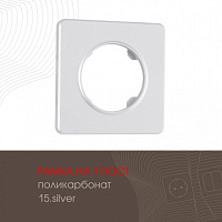 Рамка из поликарбоната на 1 пост 502.15-1.silver Arte Milano