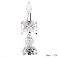 Хрустальная настольная лампа Bohemia IVELE Crystal 107L/1-27 Ni