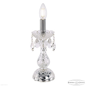 Хрустальная настольная лампа Bohemia IVELE Crystal 107L/1-27 Ni
