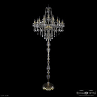 Торшер с хрусталем Bohemia IVELE Crystal 1415T1/12+6+3/300-225 G