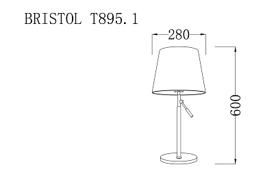 Настольная лампа LUCIA TUCCI BRISTOL T895.1