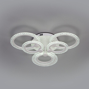 Потолочный светодиодный светильник с пультом управления Eurosvet Wellen 90226/6 белый