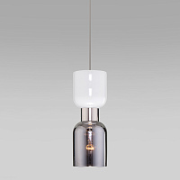 Подвесной светильник со стеклянным плафоном Eurosvet Tandem 50118/1 никель