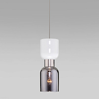Подвесной светильник со стеклянным плафоном Eurosvet Tandem 50118/1 никель