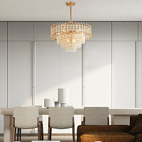 Подвесная хрустальная люстра Arte Milano 376109/7/300/490 GD