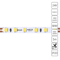 Светодиодная лента 24V 9,6W/m 4000К 5м Arte Lamp TAPE A2412005-02-4K