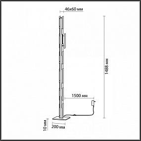 Светодиодный торшер Odeon Light Fierro 4991/36FL