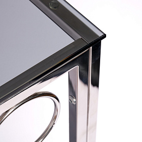 Консольный столик с полкой в прихожую AllConsoles  2031-CC grey