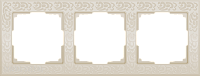 Рамка на 3 поста (слоновая кость) Werkel WL05-Frame-03-ivory