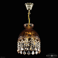 Хрустальный подвесной светильник Bohemia IVELE Crystal 5478/22 G Amber/M-1G Leafs K721