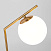 Настольная лампа со стеклянным плафоном Eurosvet Frost 01082/1 латунь
