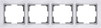 Рамка на 4 поста (белый) Werkel WL03-Frame-04-white