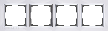 Рамка на 4 поста (белый) Werkel WL03-Frame-04-white