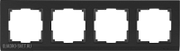 Рамка на 4 поста (черный) Werkel WL04-Frame-04-black