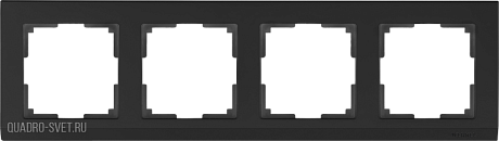 Рамка на 4 поста (черный) Werkel WL04-Frame-04-black