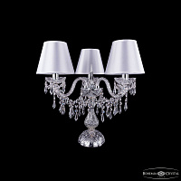 Настольная лампа с хрусталем Bohemia IVELE Crystal 1403L/3/141-39 Ni SH21-160