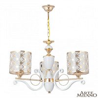 Подвесная люстра Arte Milano 303097/3 Wh/Gd