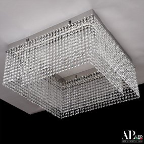 Хрустальная потолочная светодиодная люстра APL LED Sicilia SH04.52.A.Ni.4000.PK