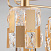 Потолочная люстра с хрусталем Eurosvet Scoppio 10101/5 перламутровое золото/прозрачный хрусталь Stro
