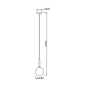 Подвесной светильник Zumaline MONIC MD1629-1/CHROME