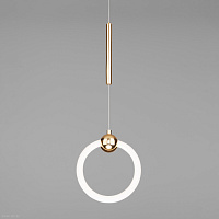 Подвесной светодиодный светильник Eurosvet Rim 90165/1 золото