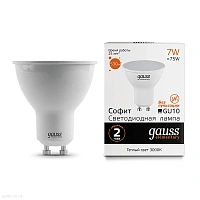 Лампа Gauss LED Elementary MR16 7W 530lm 3000К GU10 LED 13617