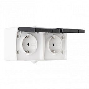 Розетка двойная с заземлением, 16A 250V 309.40-2.grey Arte Milano