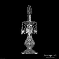 Хрустальная настольная лампа Bohemia IVELE Crystal 16000L/1-26 Ni