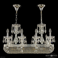 Хрустальная подвесная люстра Bohemia IVELE Crystal 1452/8/195/800 Ni