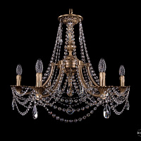 Литая подвесная люстра с хрусталем Bohemia IVELE Crystal 1771/6/220/C/FP