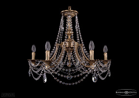 Литая подвесная люстра с хрусталем Bohemia IVELE Crystal 1771/6/220/C/FP