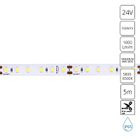 Светодиодная лента 24V 9,6W/m 6000К 5м Arte Lamp AQUA TAPE A2412008-06-6K