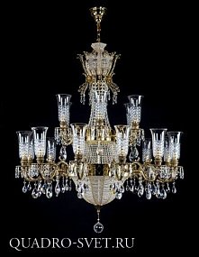 Люстра большая ARTGLASS SIRAEL BRASS ANTIQUE CE