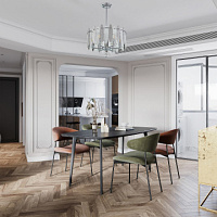 Подвесная хрустальная люстра Arte Milano 373309/6/350/470 CR