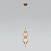 Подвесной светильник со стеклянными плафонами Eurosvet Plaza 50186/2 латунь