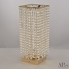 Хрустальная светодиодная настольная лампа APL LED Rimini S500.L4.15-38.B.3000.Gold