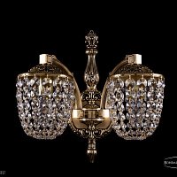 Бра литое с хрусталем Bohemia IVELE Crystal 1872/2/150/GB