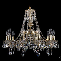 Литая подвесная люстра с хрусталем Bohemia IVELE Crystal 1771/10/190/A/GW