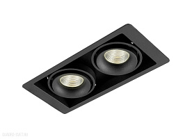 Встраиваемый светильник Donolux Lumme DL18615/02WW-SQ Shiny black/Black