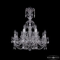 Хрустальная подвесная люстра Bohemia IVELE Crystal 1406/8+4/195/XL-64 Ni