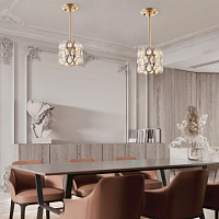 Подвесной светильник с хрусталем Arte Milano 371019/1/300/190 GD