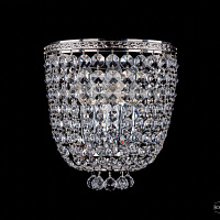 Бра хрустальное Bohemia IVELE Crystal 1928/3S/Ni