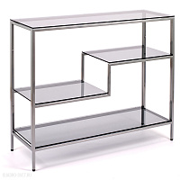 Консольный столик с полкой в прихожую AllConsoles  1011-CS grey