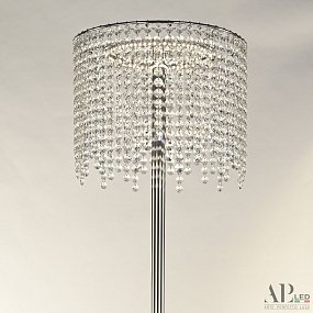 Хрустальный светодиодный торшер APL LED Rimini S500.T3.30-150.B.Ni.4000