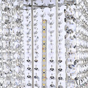 Хрустальная светодиодная настольная лампа APL LED Sicilia SH500.L4.15-38.B.Ni.4000
