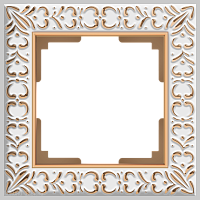 Рамка на 1 пост (белое золото) Werkel WL07-Frame-01