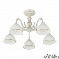 Потолочная люстра Arte Milano 346410/5 WT+G
