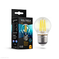 Лампа светодиодная Voltega E27 9W 3000K VG10-G45E27warm9W-F 7138
