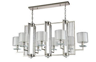 Большая люстра Crystal Lux NICOLAS SP8 L1000 NICKEL/WHITE