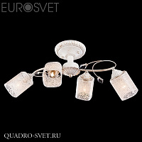 Люстра потолочная EUROSVET 30053 30053/4 белый с золотом